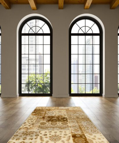 Empty loft room with arc windows 3D rendering 3 ΧΑΛΙ VINTAGE 187/493440 - 200X300 NewPlan - 5 07 vng 187 493440 3 scaled