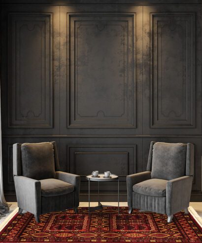 ΧΑΛΙ PERSIA 2273 BURGUNDY ΜΕ ΚΡΟΣΣΙ - 160X230 NewPlan - 5 79 prs 13345 2273b 4