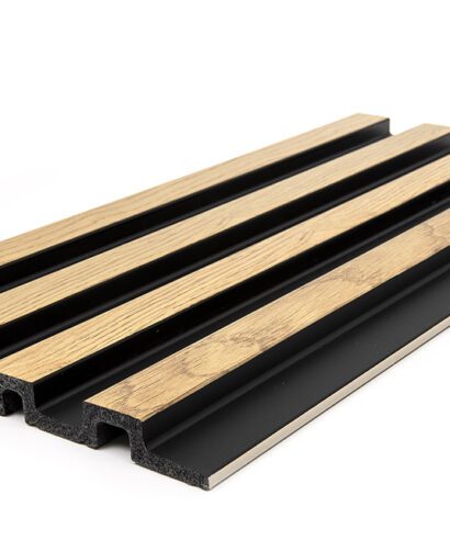 PS PANEL ΜΕ 3D ΠΗΧΑΚΙΑ F4 RESIDENCE 21/122 mm NAT.OAK/BLACK NewPlan - 7 26 ap001 f 4 3